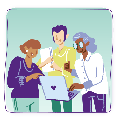 Illustration Community Fundraising Koalect Colors Workplace Fundraiser with Background